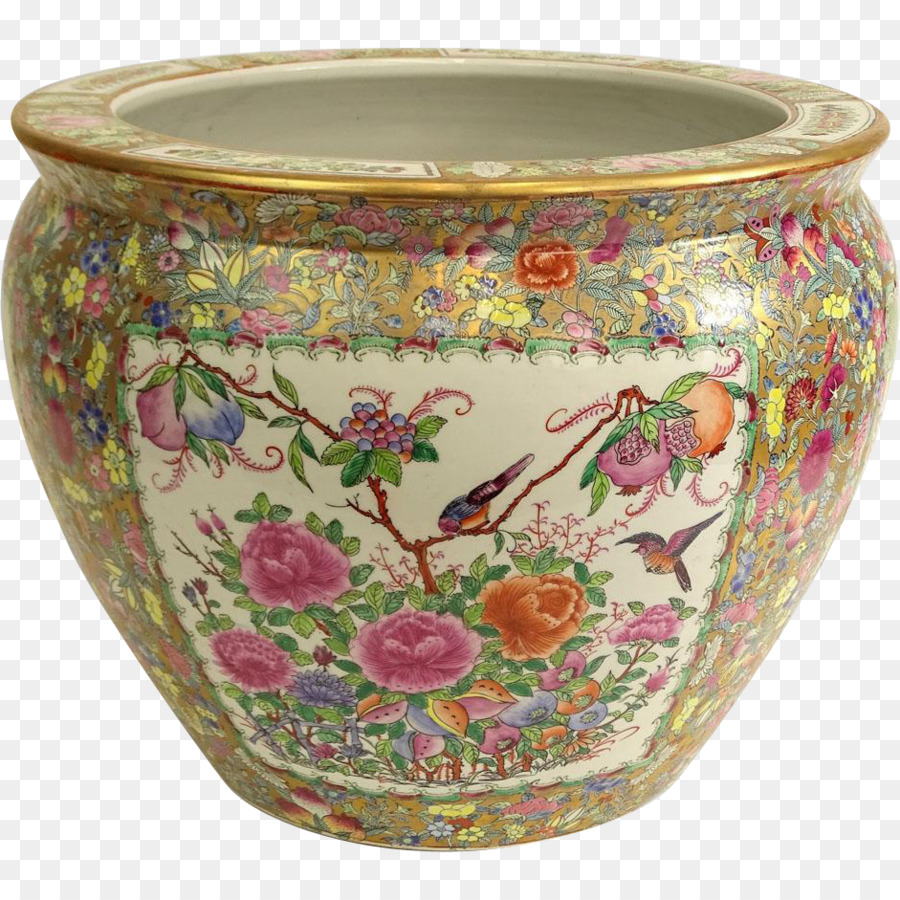 Vase Keramik Antik Porzellan Jardiniere - Vase
