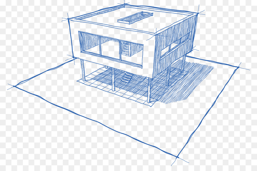 Haus Zeichnung Dach Skizze - Haus