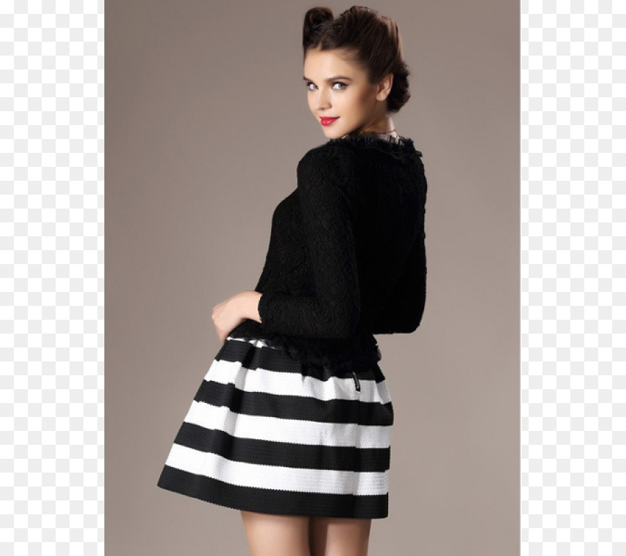 Mantel Rock Kleidung Ballkleid Fashion - women ' s european border stripe