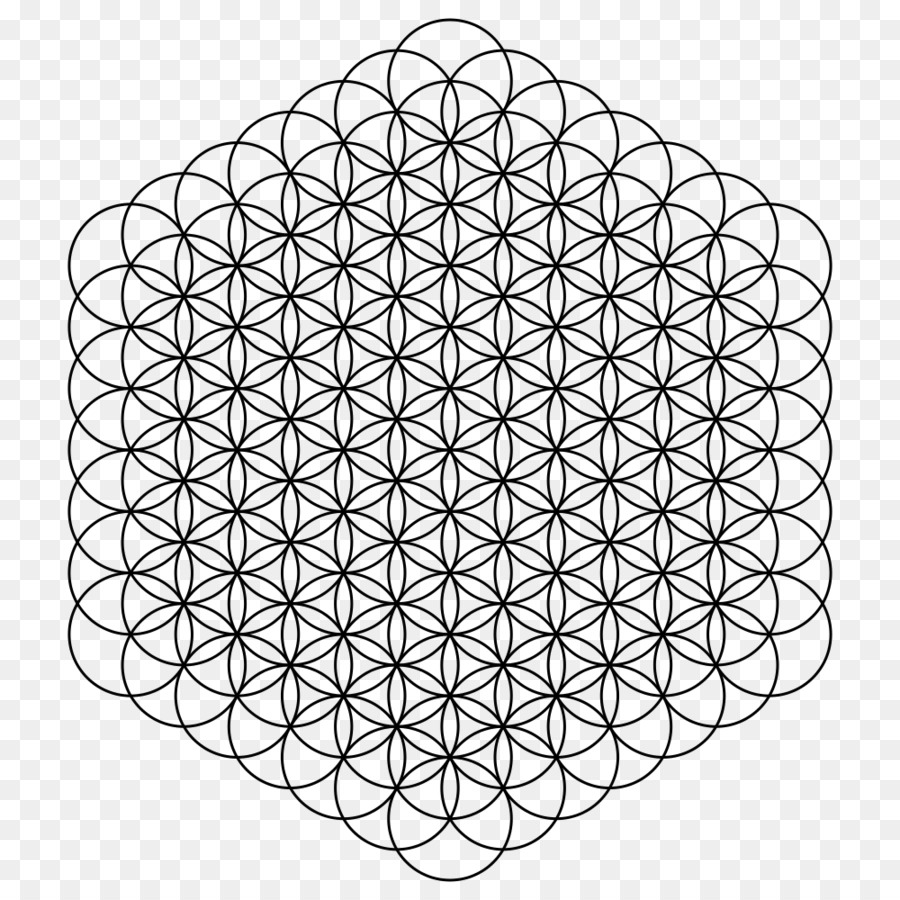 Cerchi sovrapposti griglia Metatron il Cubo di geometria Sacra Modello - cerchio