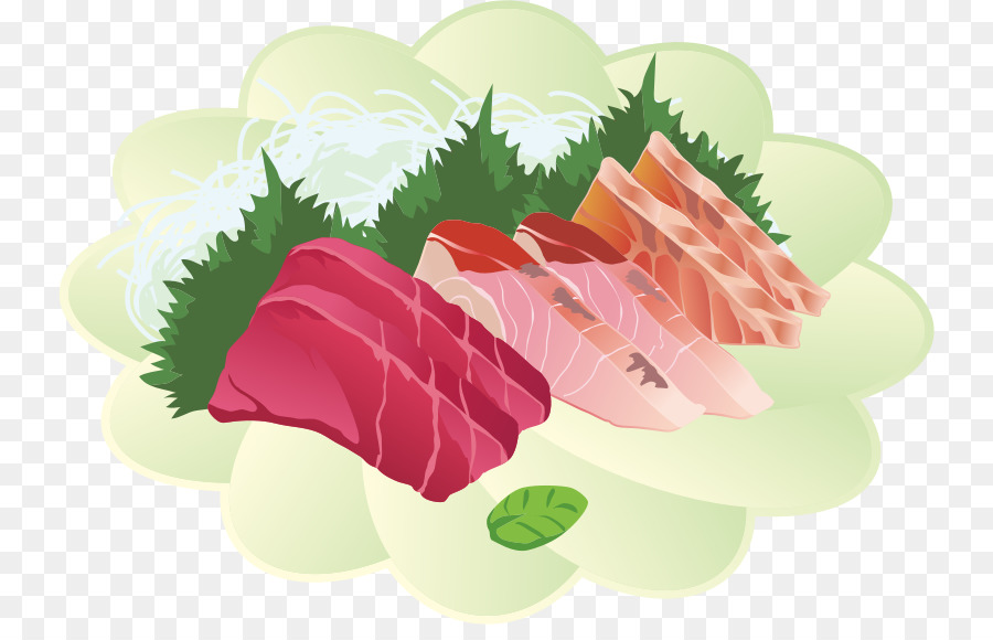 Sashimi-japanische Küche Beefsteak pflanze, Fisch Garnieren - Fisch