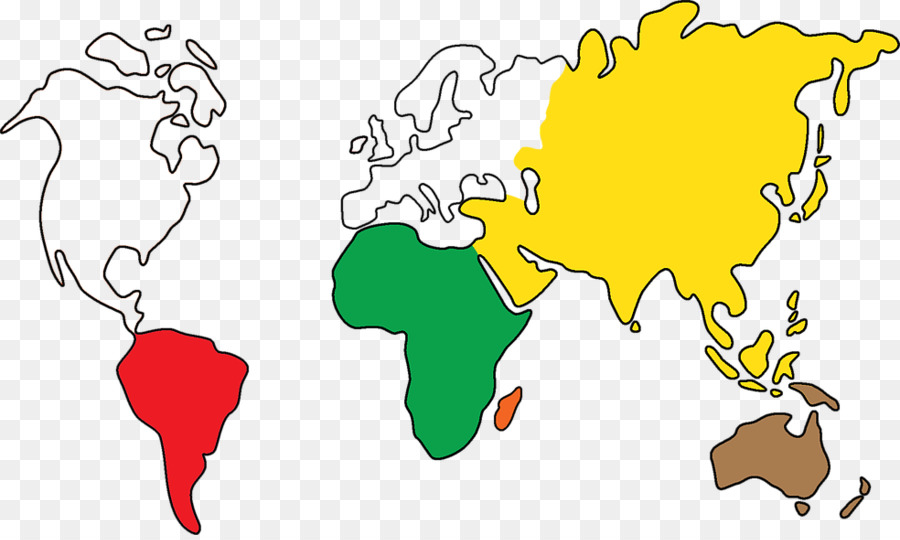 Mappa del mondo di Colore Bianco - mappa del mondo