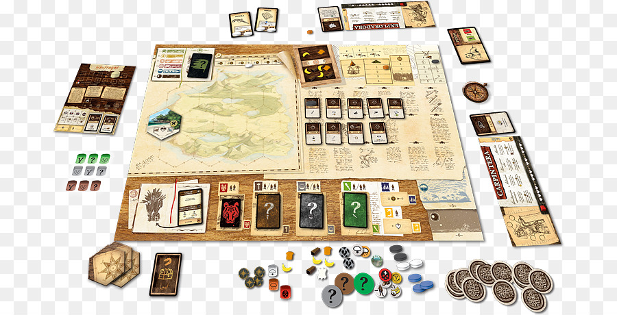 Da tavolo Giochi e le Espansioni di Robinson Crusoe Herní piano Dice - Tabellone di gioco