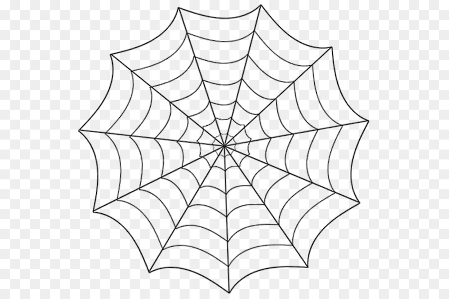 Spider-web-Line-art Zeichnung - Spinne