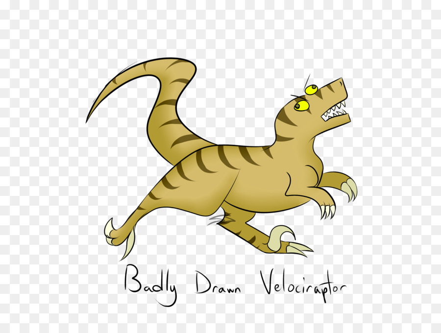 Velociraptor Zeichnung Gelb Clip-art - Velociraptor