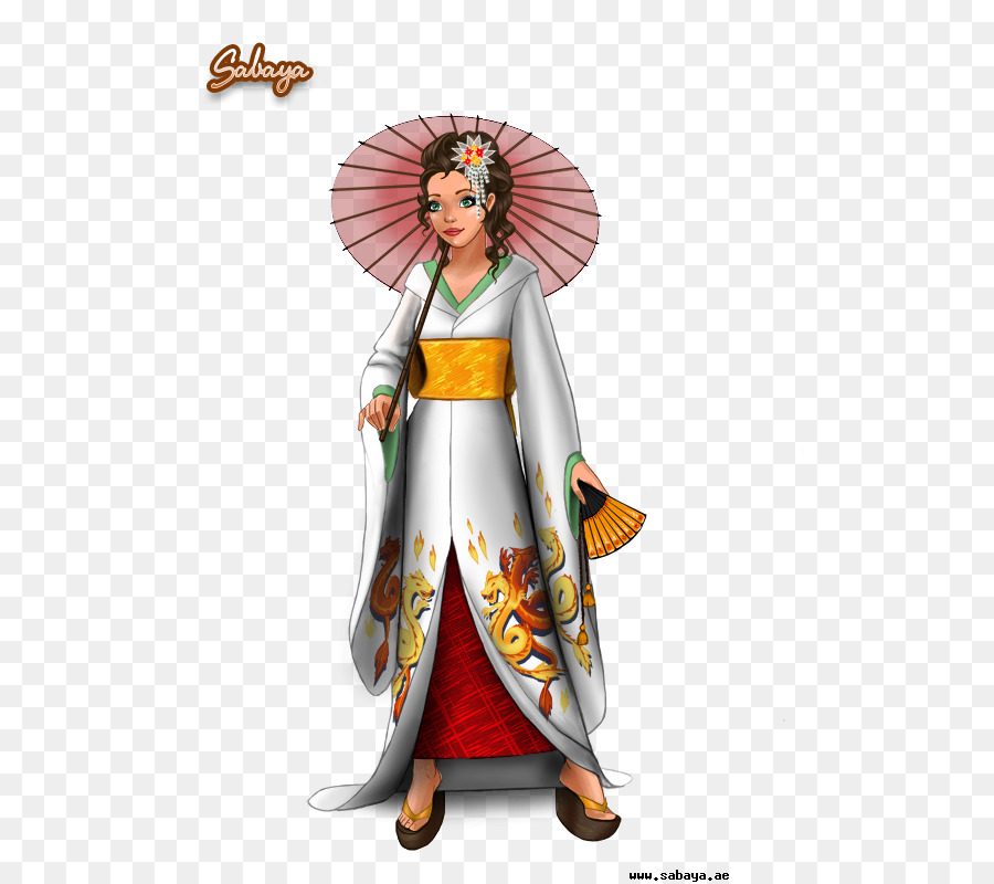 Cartoon Kostüm Geisha - Jemen