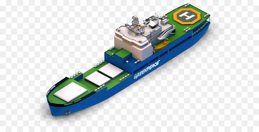 Greenpeace Arctic Sunrise, la nave caso Anchor handling tug supply vessel Icone del Computer di architettura Navale - luci polari