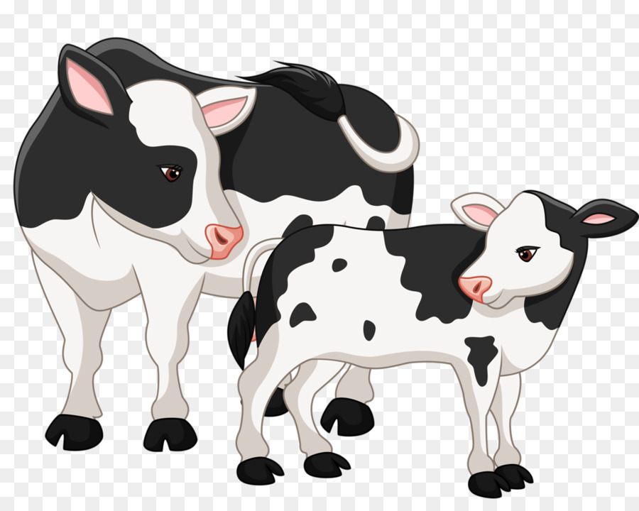 Kuh-Kalb-operation Angus-Rinder, die Clip-art - Bull