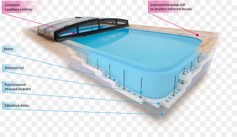 Schwimmhalle Swimming pool von ständigen Schalung Kunststoff Schalung - infinity Stein