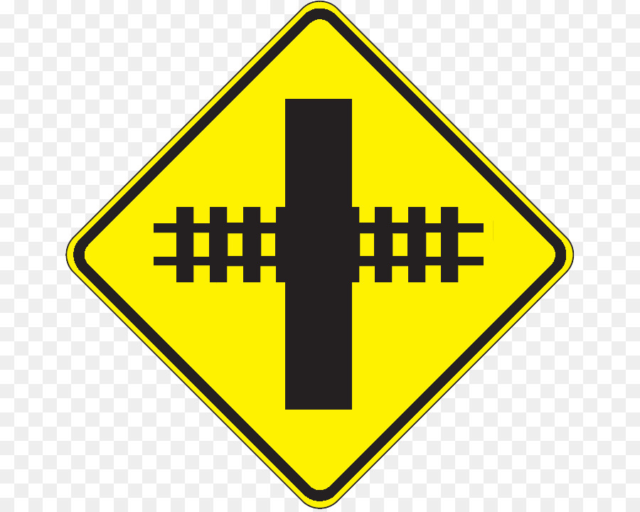 Verkehrsschild warnschild Kreuzung Bahnübergang - Eisenbahn signal