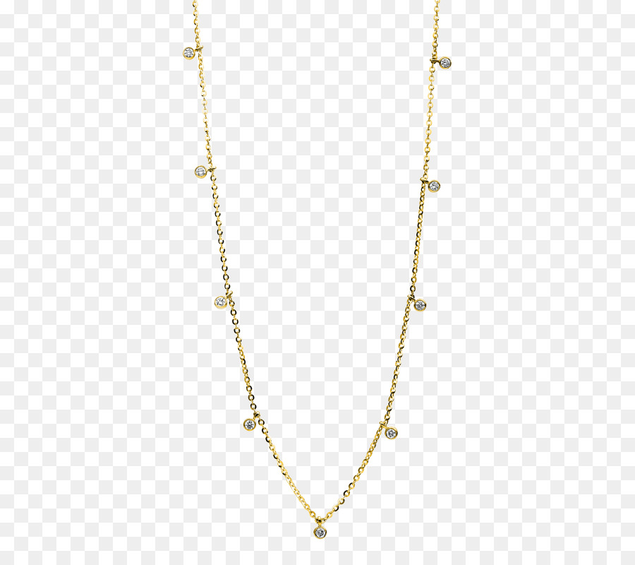 Halskette Schmuck Brilliant-Diamant-Gold - Halskette