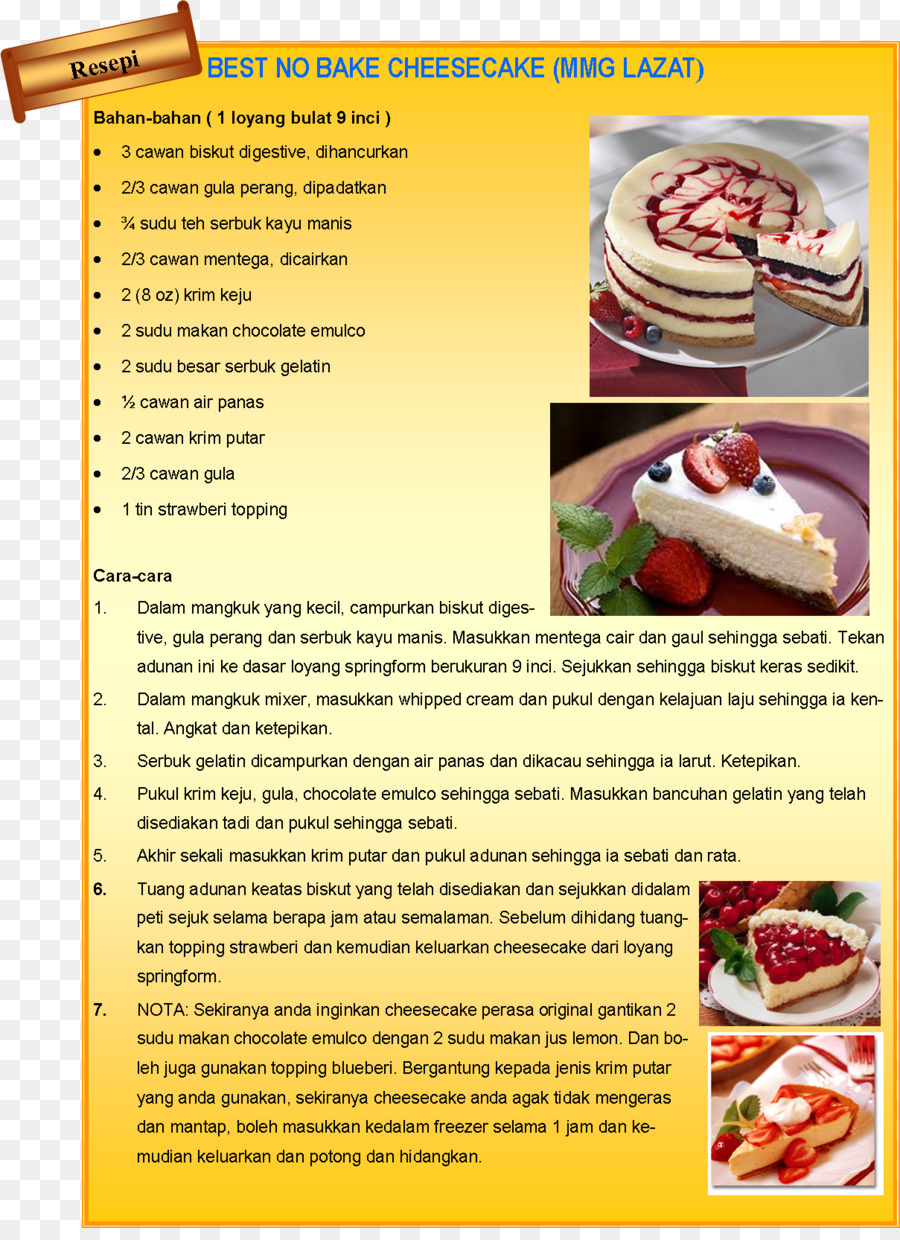 Fast-food Junk-food Cheesecake-Rezept, Küche - junk food