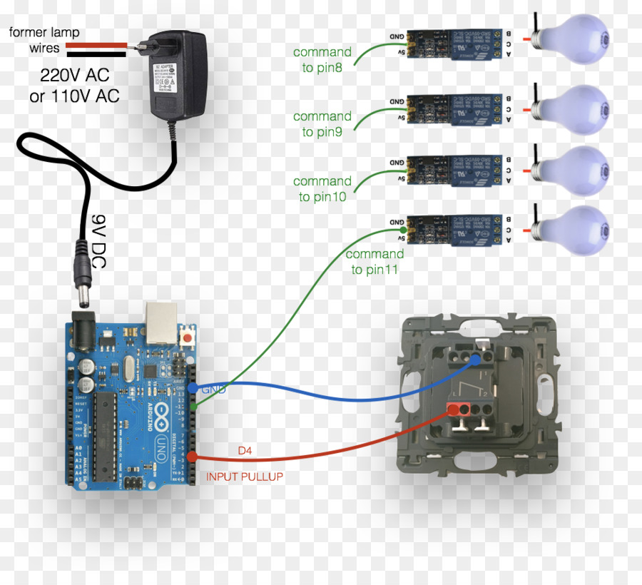 Microcontrollore Convertitori di Potenza Elettronico componente Elettronica Relè - lampada