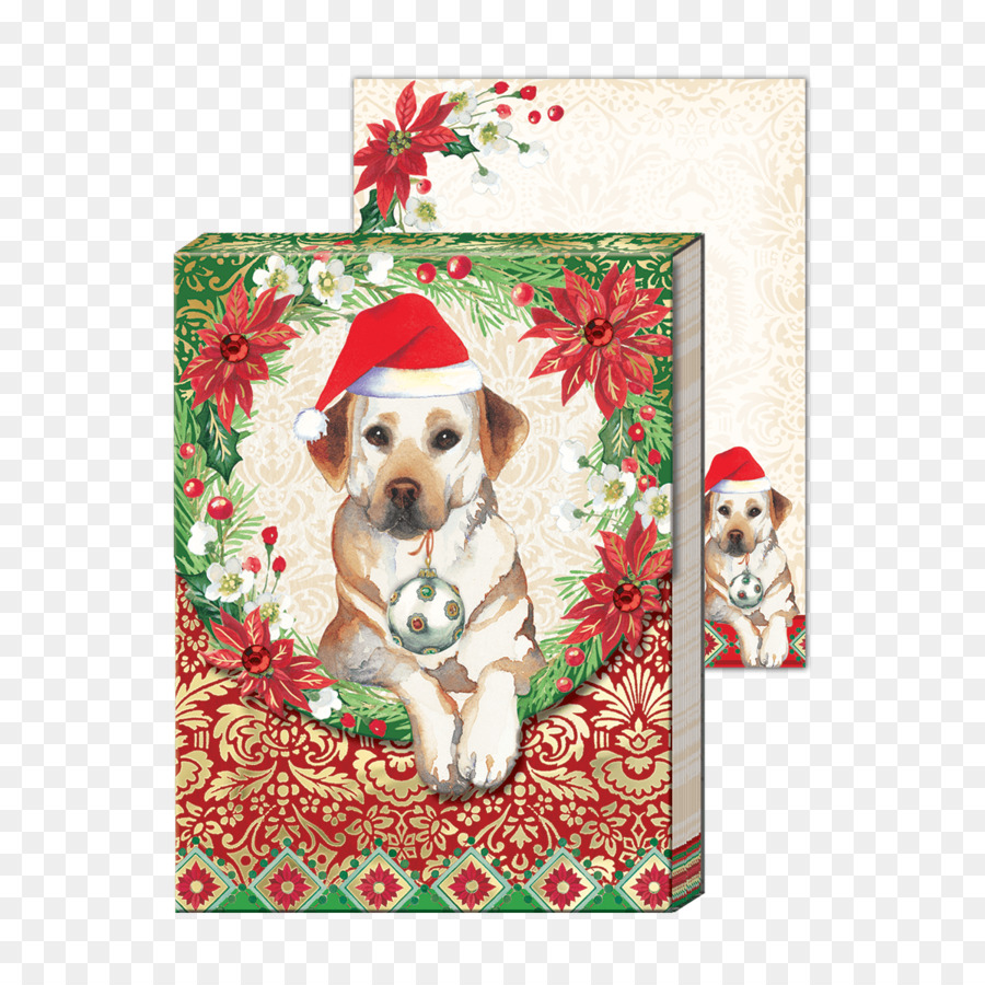 Con chó giống con Chó con Beagle Labrador trang trí Giáng sinh - con chó con