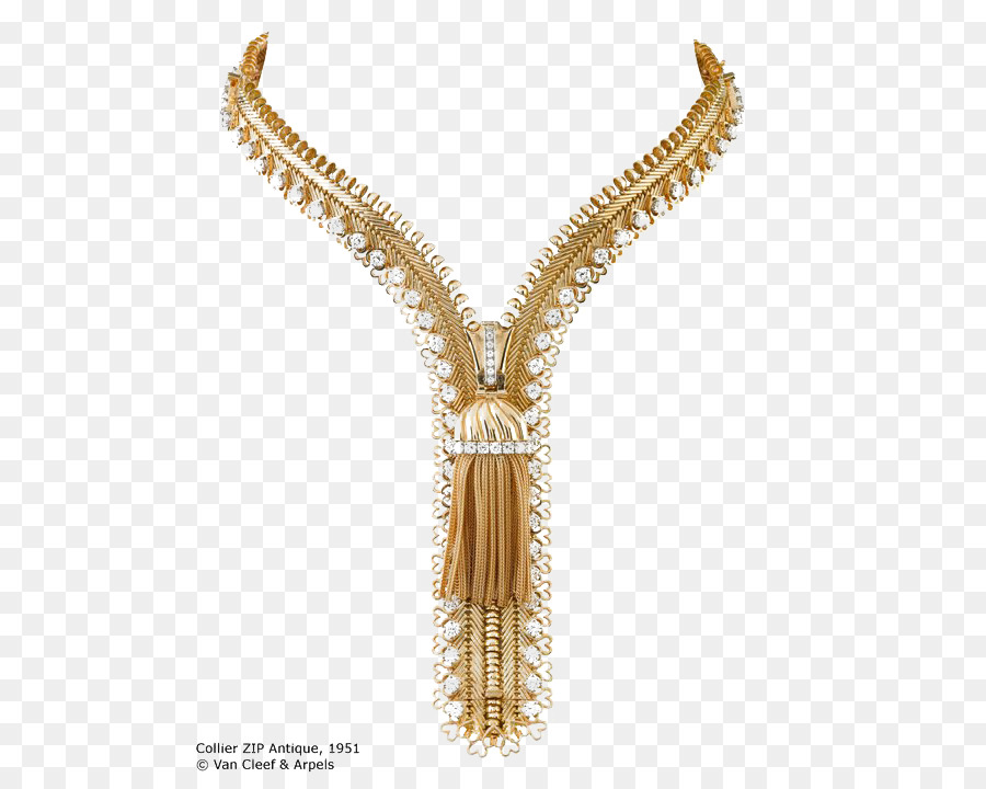 Halskette Gold Reißverschluss Schmuck Von Van Cleef & Arpels - Halskette