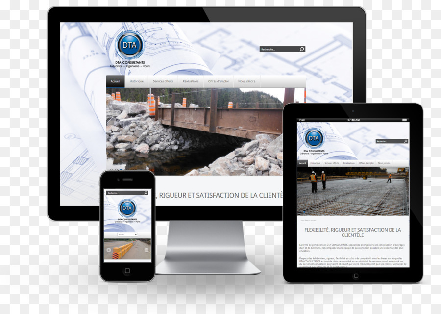 Responsive web design eMauricie Seitenlayout DTA Berater - andere