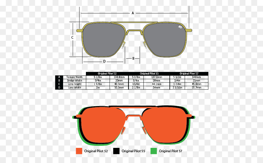 Aviator Sonnenbrille von AO Eyewear Original Pilot 0506147919 - Brille
