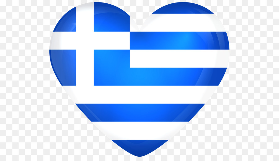 Fahne Griechenland nationalflagge Herz - Griechenland