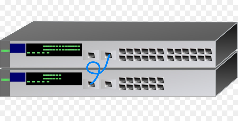 Netzwerk switch und Computer Netzwerk clipart - Computer