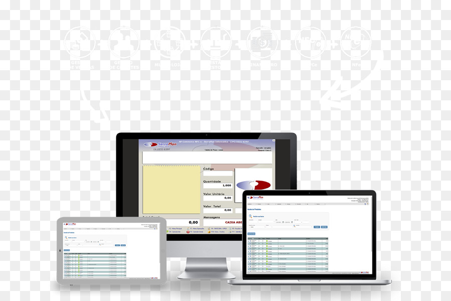 Computer Software Organisation elektronische Rechnung Serraplan Computer Point of sale display - andere