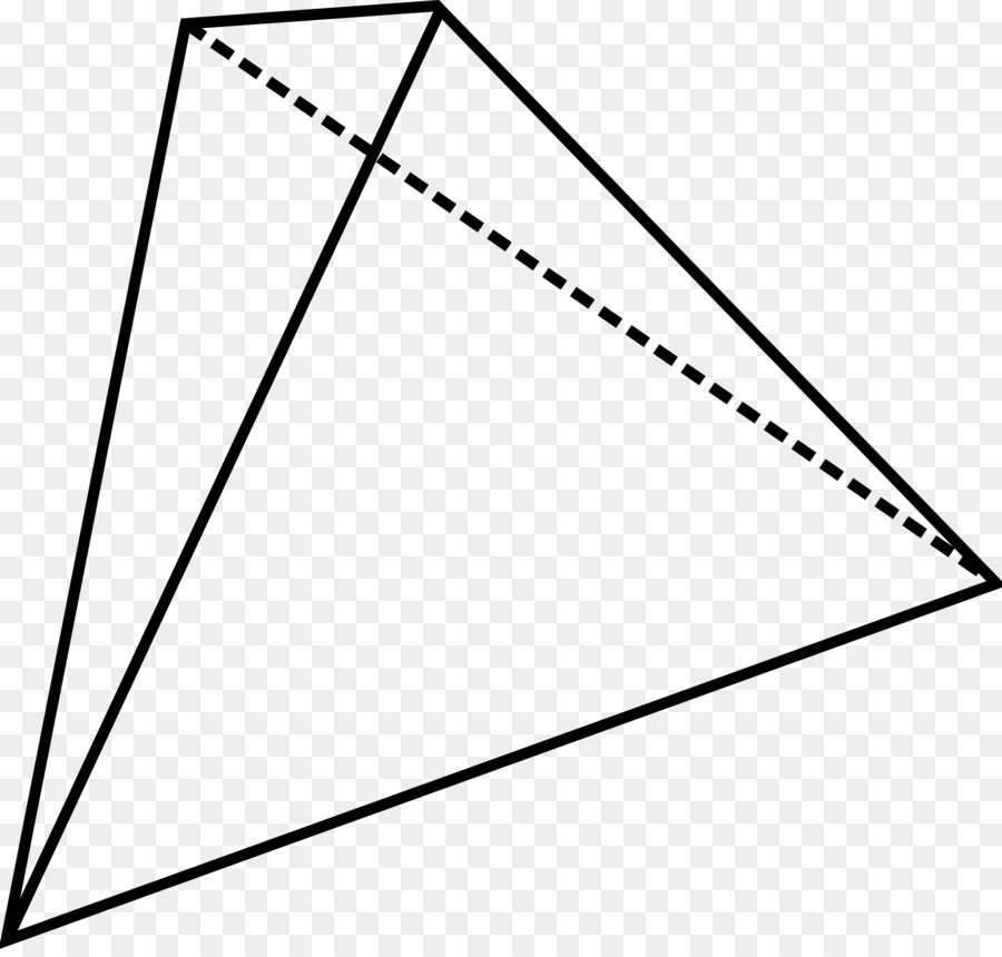 Geometria Tetraedro di mesh Poligonali Clip art - Tetraedro