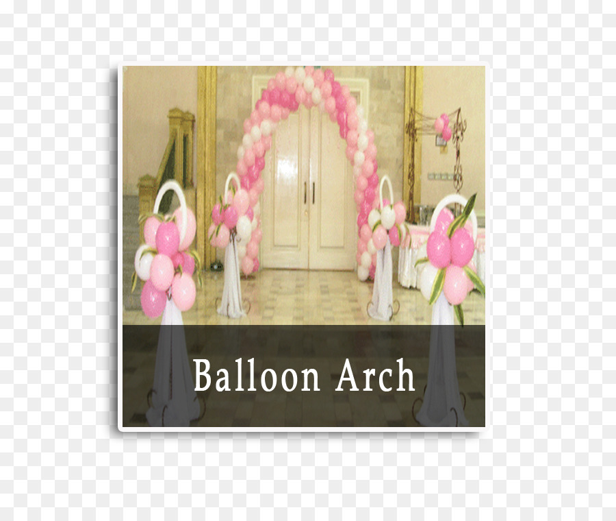 Bilderrahmen Pink M-Ballon Party-Halle - Ballon