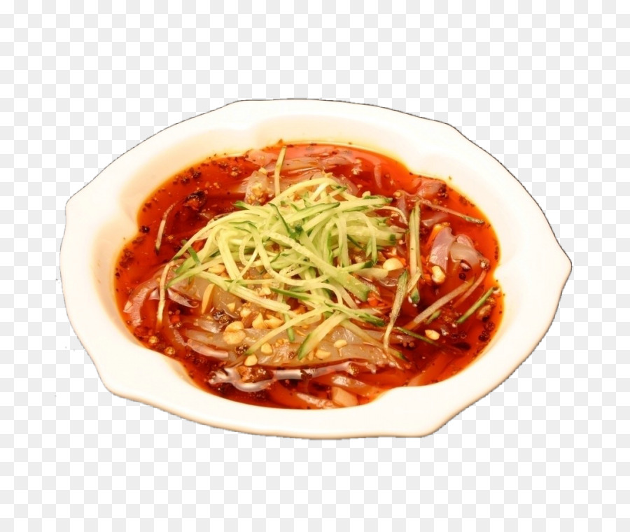 Trung quốc mì Liangpi và Bia món ăn Spaghetti hợp puttanesca - Dưa chuột