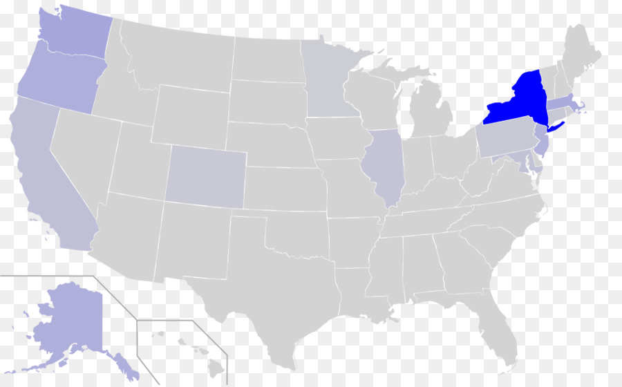 Elezioni Presidenziali USA del 2016, Stati Uniti, Partito Democratico, partito Politico Rosso di stati e stati blu - stati uniti