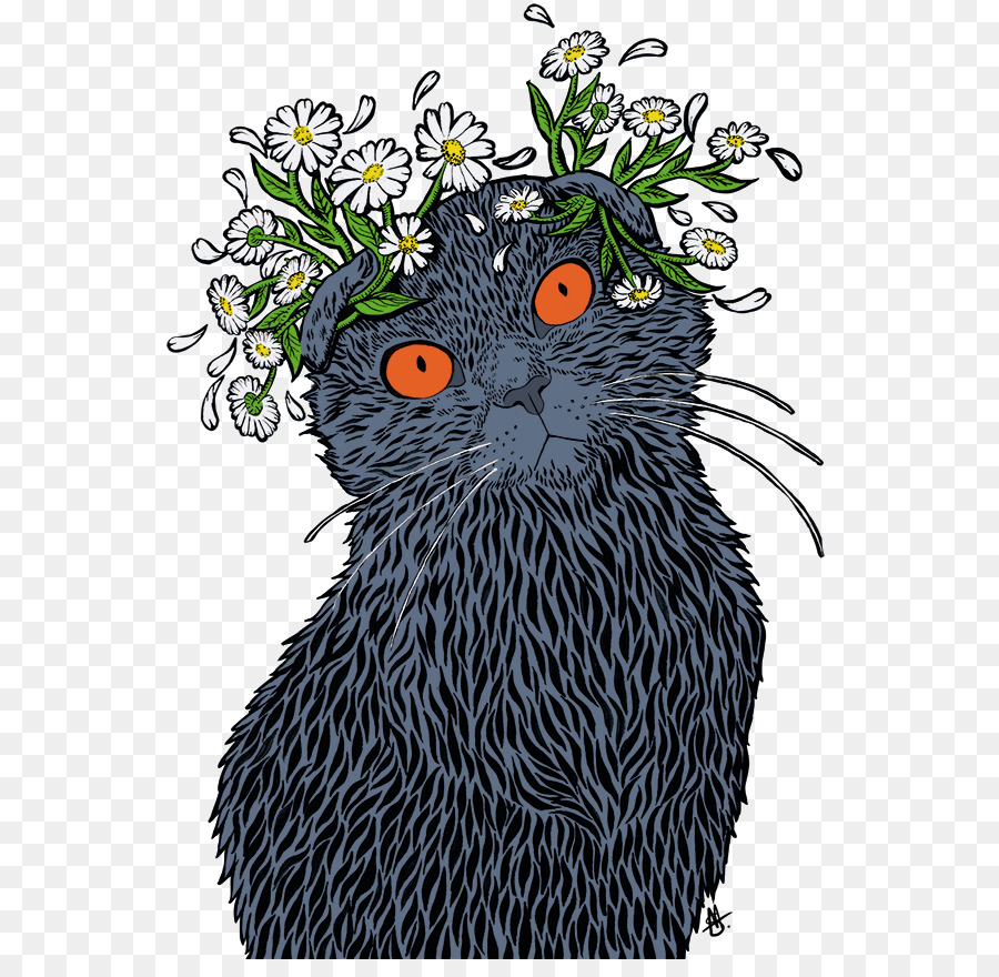 I baffi del Gatto del Fumetto di Fioritura della pianta - sentire alcun male