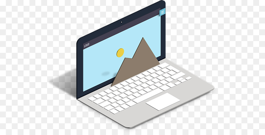 Laptop Netbook Web-Entwicklung, Responsive web design Logo - web service