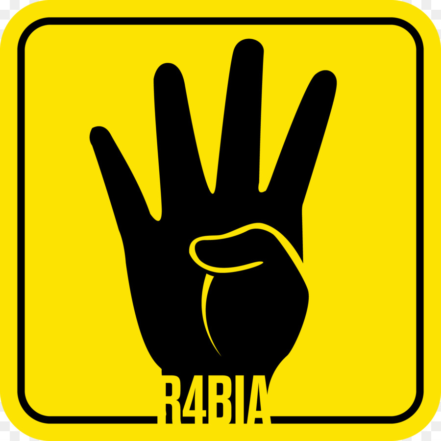 T-shirt Rabia segno agosto 2013 Rabaa massacro di Rabaa Al-Adawiya Moschea Post-colpo di stato disordini in Egitto - Maglietta