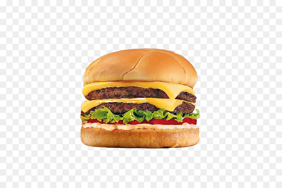 Hamburger Cheeseburger Fastfood-Whopper mit Pommes Frites - Steak Frites