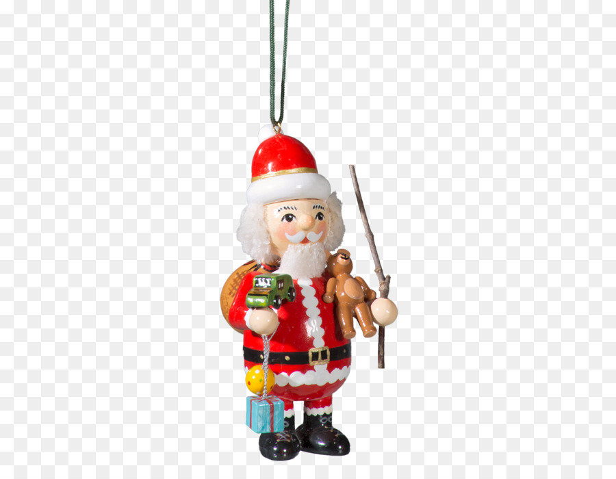 Christmas ornament Santa Claus Dekorative Nussknacker - handbemalter Weihnachtsmann