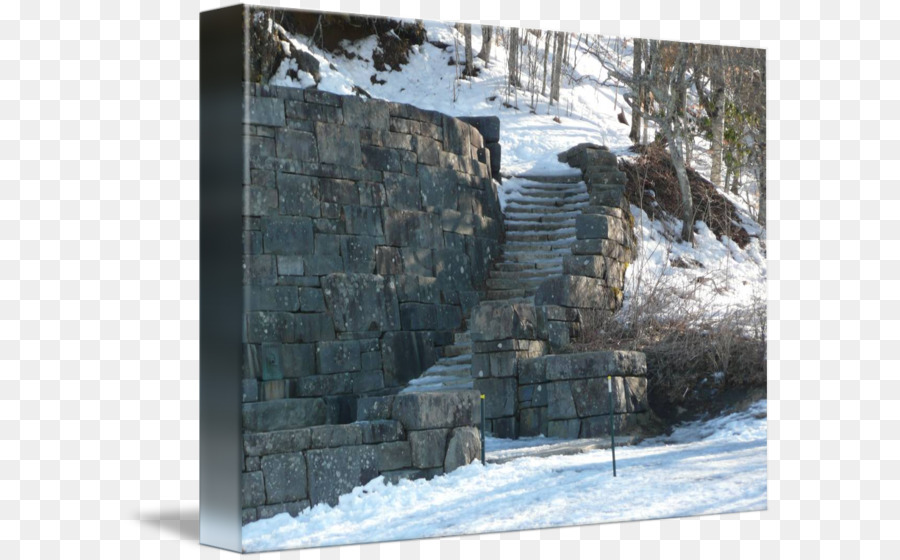 Muro di pietra Sperone Paesaggio Legno - Legno