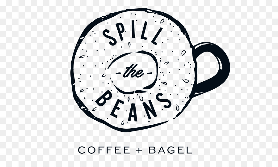 Cafe Verschütten die Bohnen-Kaffee und Bagels Verschütten die Bohnen-Kaffee und Bagels Lox - Kaffee