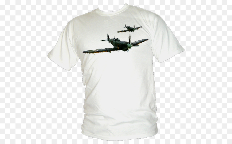 T-shirt chiếc máy bay Spitfire Tranh thế Giới thứ Hai Tay áo - Áo thun