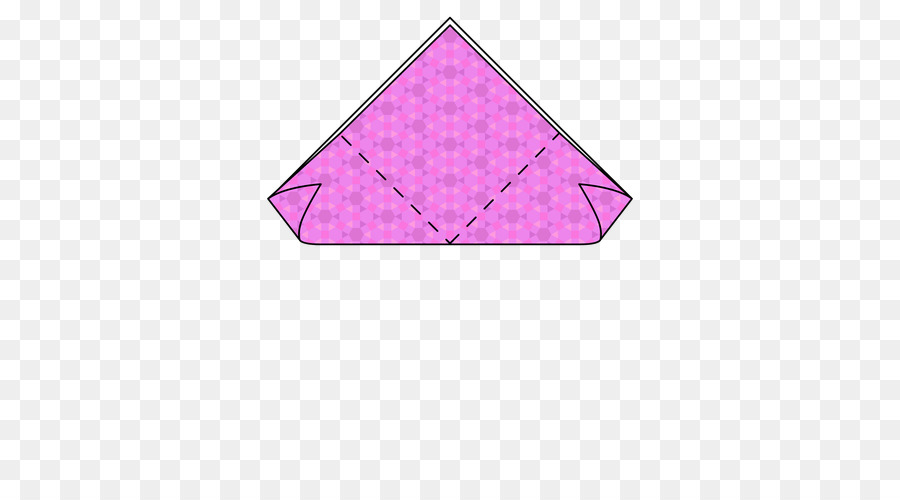 Origami-Dreieck Blume Bereich Muster - Dreieck