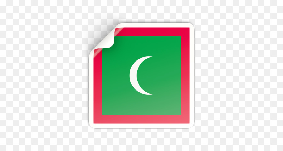 Marke Schriftart - Malediven Flagge