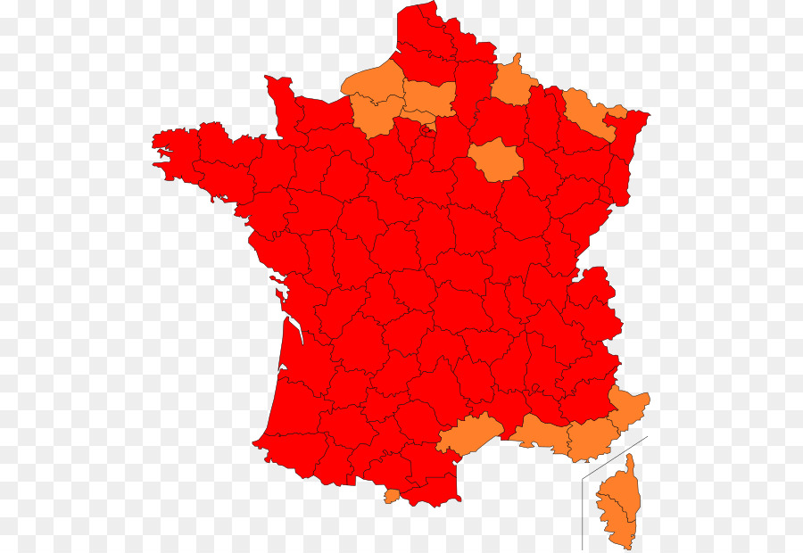 Karte von Frankreich - Frankreich