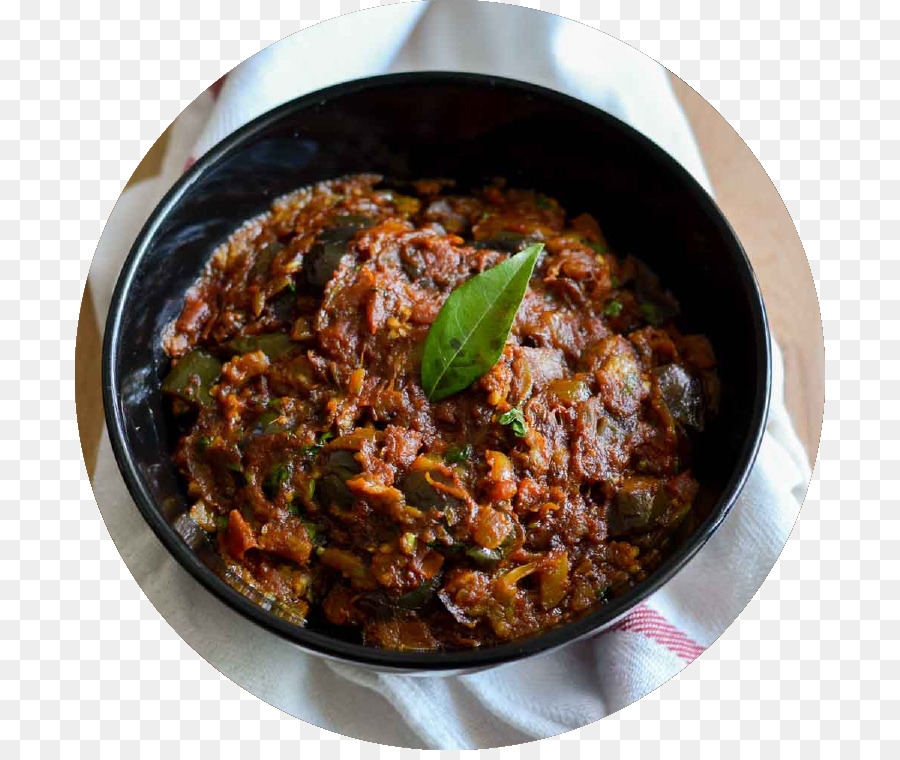 Curry piatti della cucina Indiana, cucina Vegetariana, Chutney di Tamil cucina - melanzane