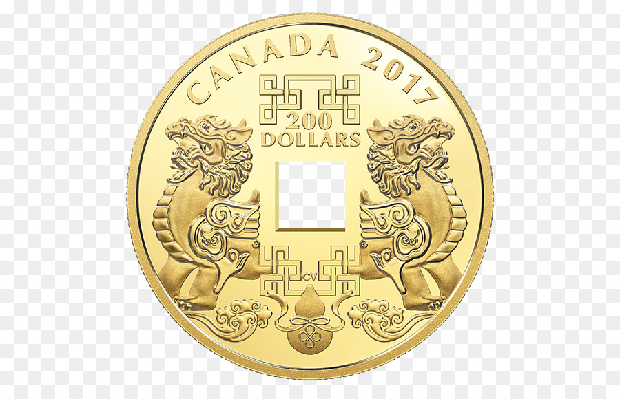 Kanada Glücksbringer Gold Münze, Silber Münze - Glücksbringer