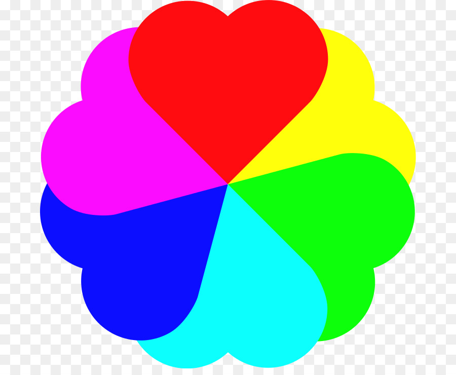 Regenbogen-Farben Herz Clip art - Regenbogen
