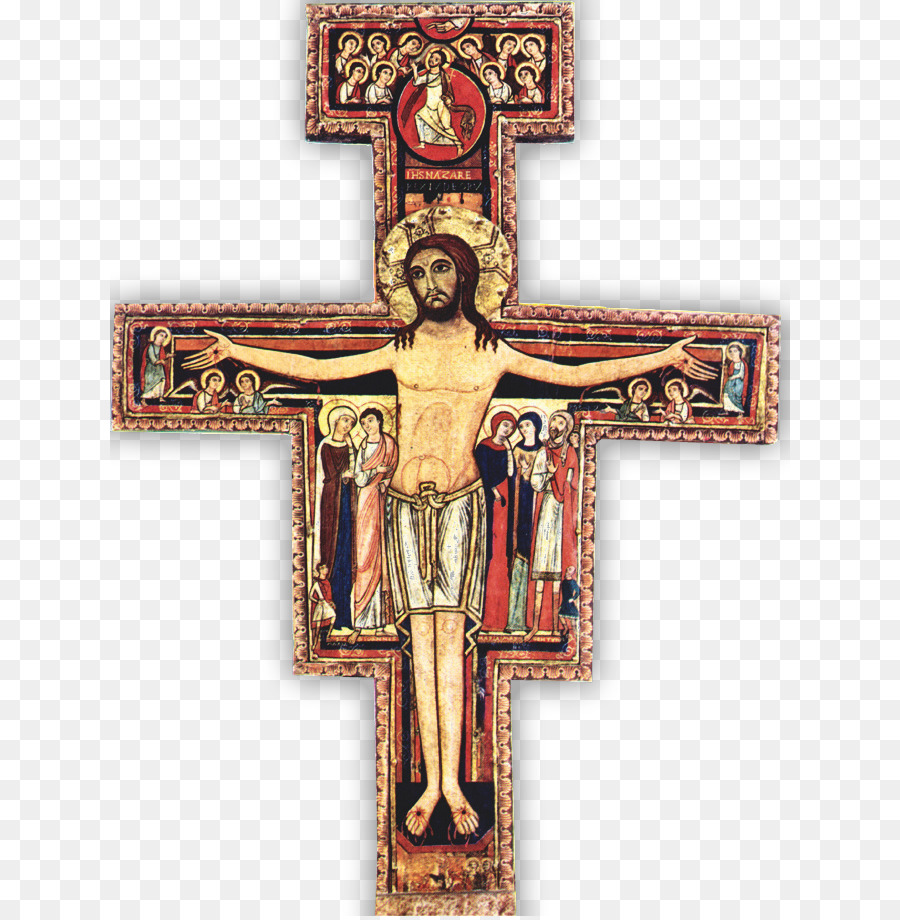 San Damiano, Assisi croce di San Damiano Crocifisso Ordine Francescano Secolare - croce cristiana
