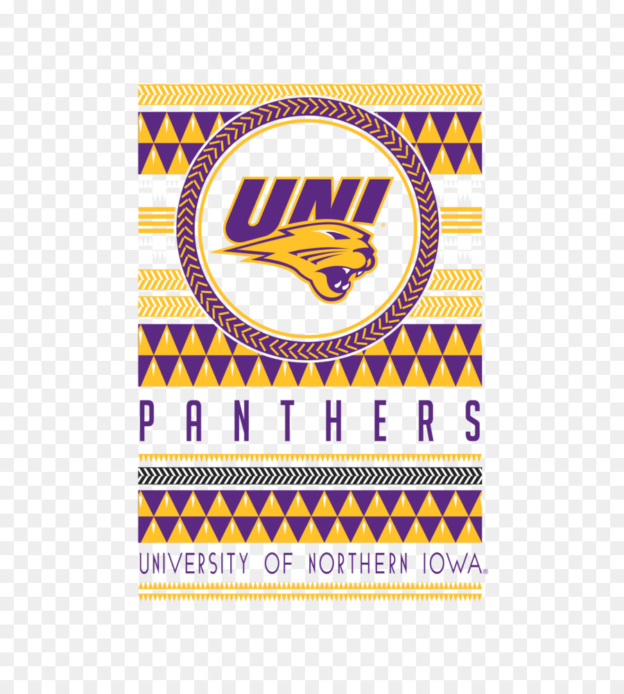 University of Northern Iowa Northern Iowa Panthers football Logo Marke Kunststoff - Azteken Muster