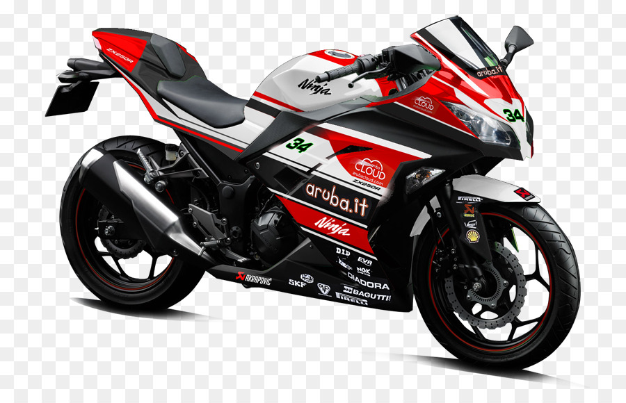 Sospensione Kawasaki, moto Kawasaki Ninja 300 Sport bike - moto