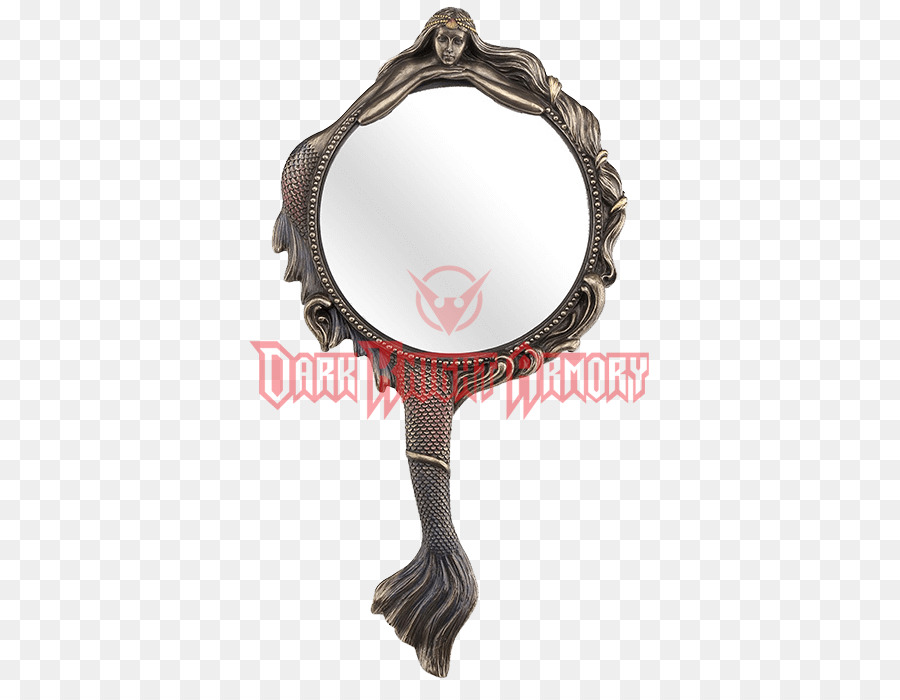 Specchio di bronzo Sirena Mano Leggera - specchio