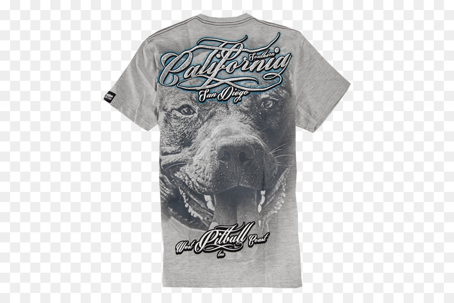 T-shirt di American Pit Bull Terrier Bianco Top West Coast degli Stati Uniti - Maglietta