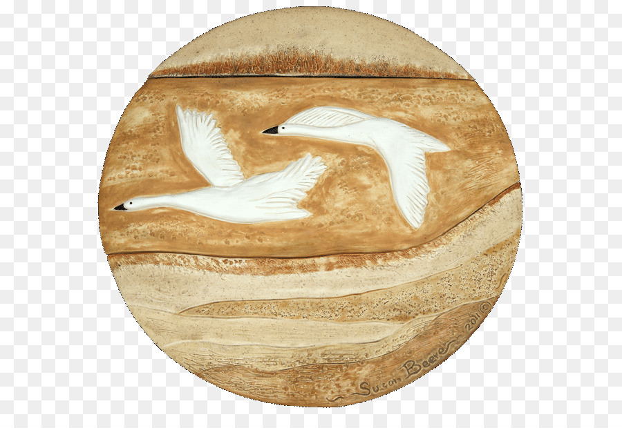 Uccello di Piastrelle di arte Ceramica di Volo - oca delle nevi