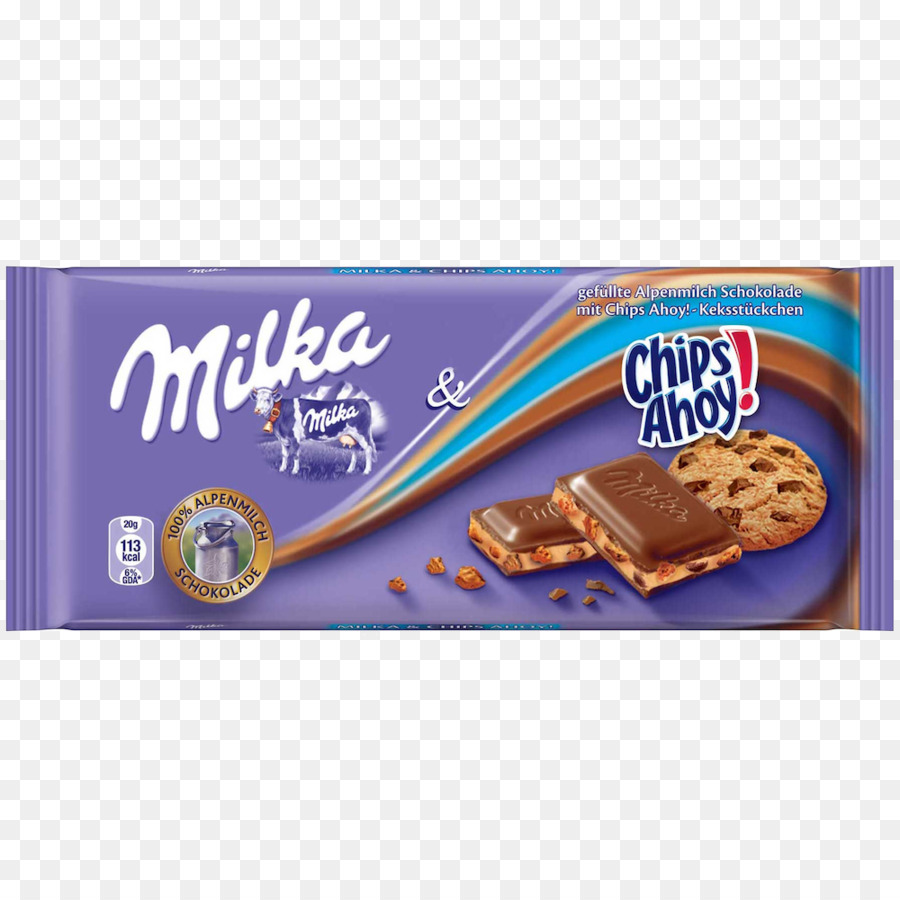 Tavoletta di cioccolato Milka Crema Chips Ahoy! - latte