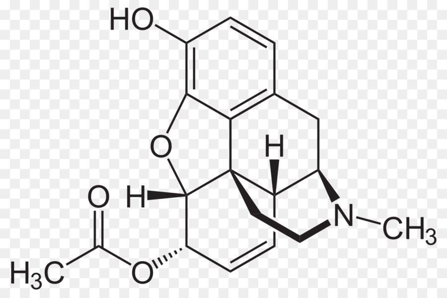 6-Monoacetylmorphine á phiện Morphine-6-glucuronide Heroin - công thức